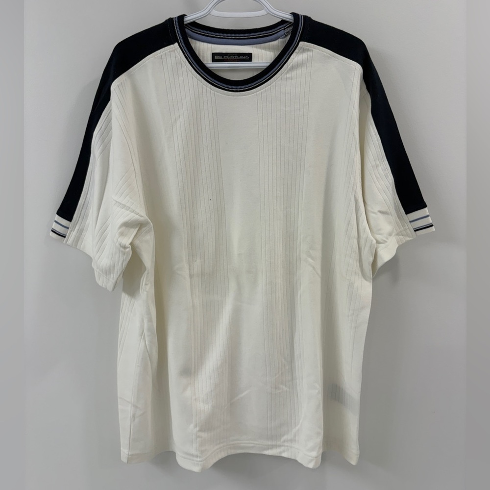 100% Cotton Men White T-Shirt - Large